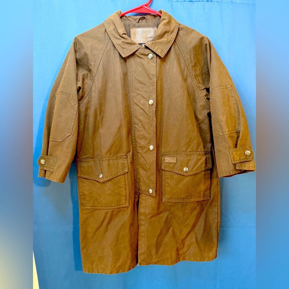 Outback Trading Co. Kids Kangaroo Oilskin Duster Jacket - Size Medium - RARE
